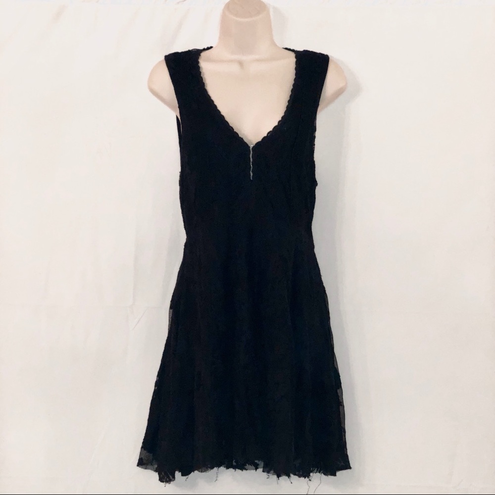 Free people 🌸 Black lace dress